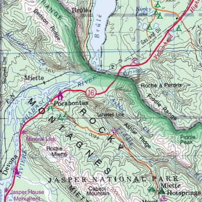 Jasper National Park, Alberta 1:250,000 - ITMB Preview 3