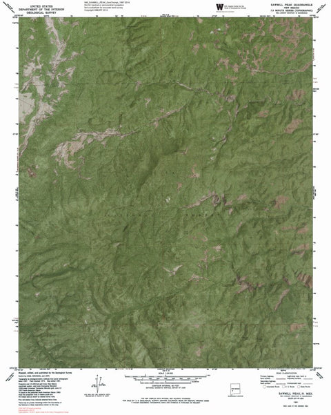 NM-SAWMILL PEAK: GeoChange 1967-2014 Preview 1