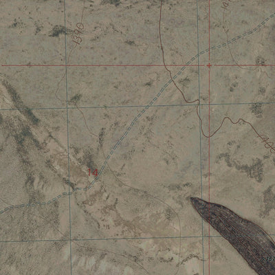 AZ-LITTLE HORN MOUNTAINS NE: GeoChange 1956-2010 Preview 2