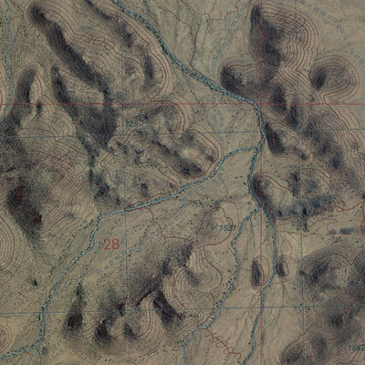 AZ-LITTLE HORN MOUNTAINS NE: GeoChange 1956-2010 Preview 3