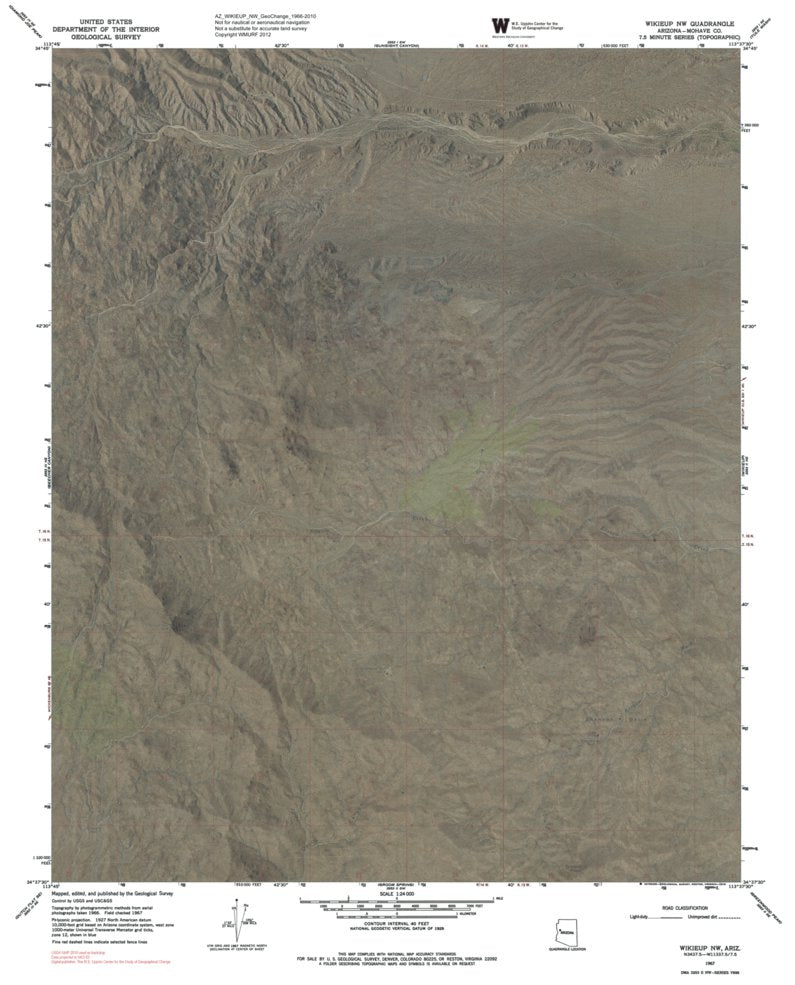 AZ-WIKIEUP NW: GeoChange 1966-2010 Map by Western Michigan University ...