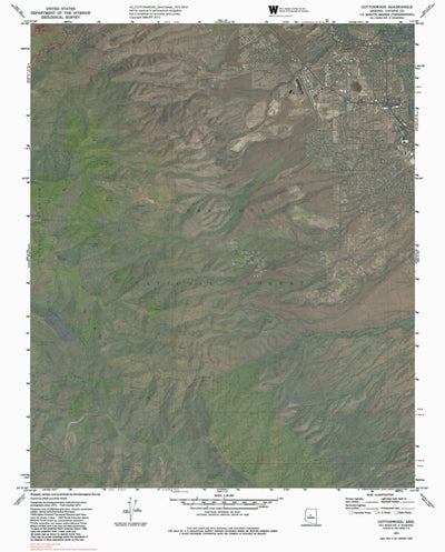 AZ-COTTONWOOD: GeoChange 1972-2010 Preview 1