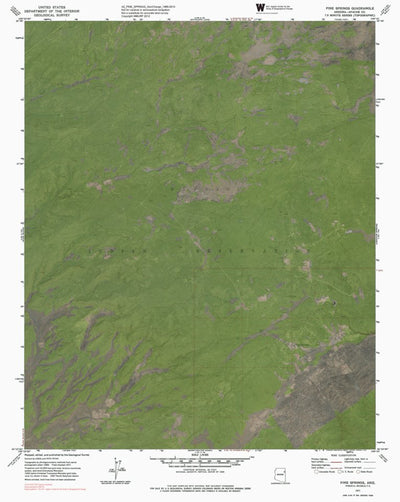 AZ-PINE SPRINGS: GeoChange 1969-2010 Preview 1