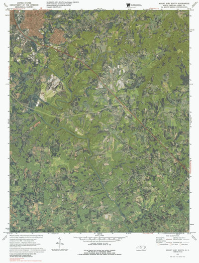 NC-MOUNT AIRY SOUTH: GeoChange 1966-2012 Preview 1
