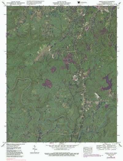 TN-ONEIDA SOUTH: GeoChange 1951-2012 Preview 1