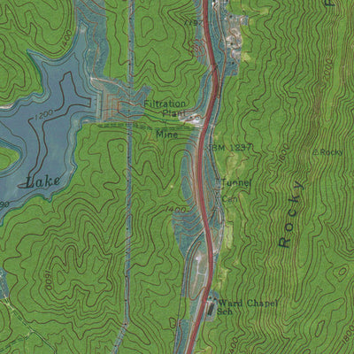 KY-MIDDLESBORO NORTH: GeoChange 1952-2012 Preview 2