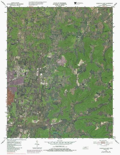TN-COOKEVILLE EAST: GeoChange 1950-2012 Preview 1
