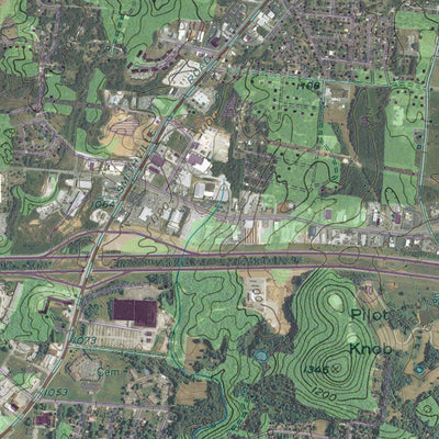 TN-COOKEVILLE WEST: GeoChange 1950-2012 Preview 3