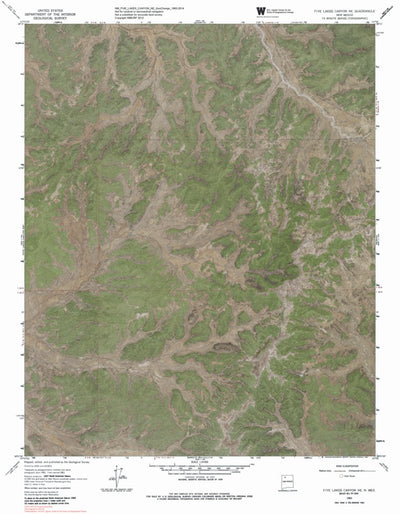 NM-FIVE LAKES CANYON NE: GeoChange 1963-2014 Preview 1