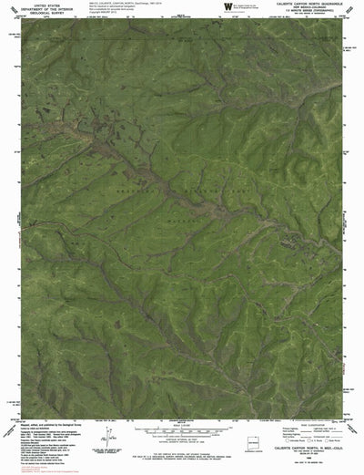 NM-CO-CALIENTE CANYON NORTH: GeoChange 1961-2014 Preview 1