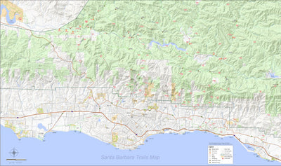 Santa Barbara Trail Map Preview 1