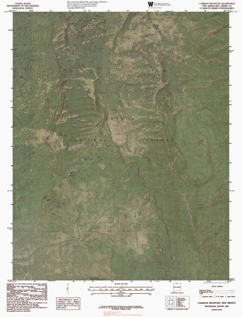 NM-CANJILON MOUNTAIN: GeoChange 1976-2014 Preview 1