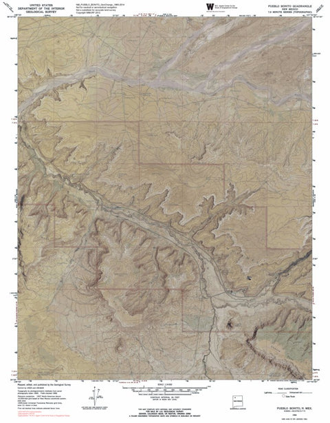 NM-PUEBLO BONITO: GeoChange 1965-2014 Preview 1