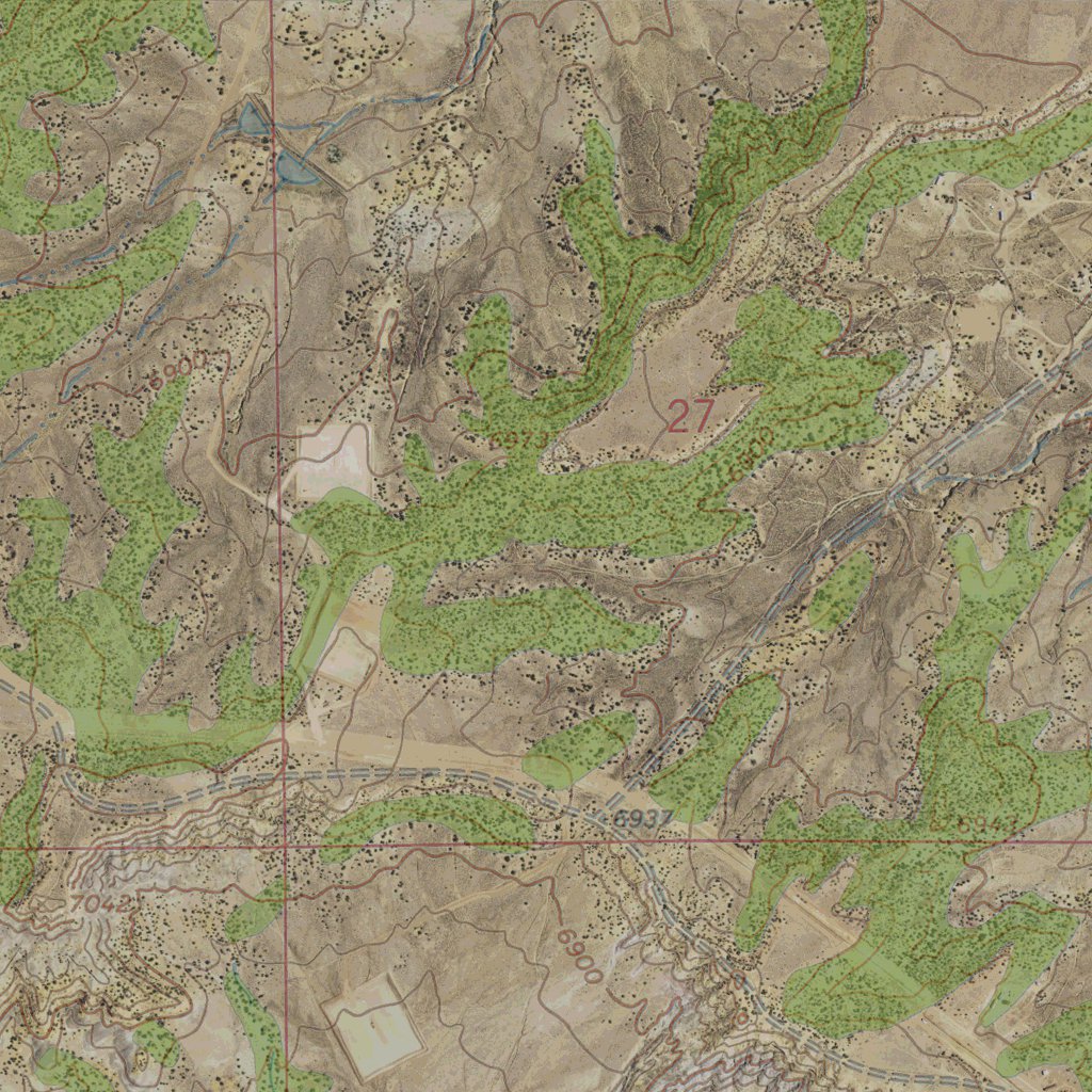 Trading Post Map NM-BLANCO TRADING POST: GeoChange 1965-2014 Map by Western Michigan ...