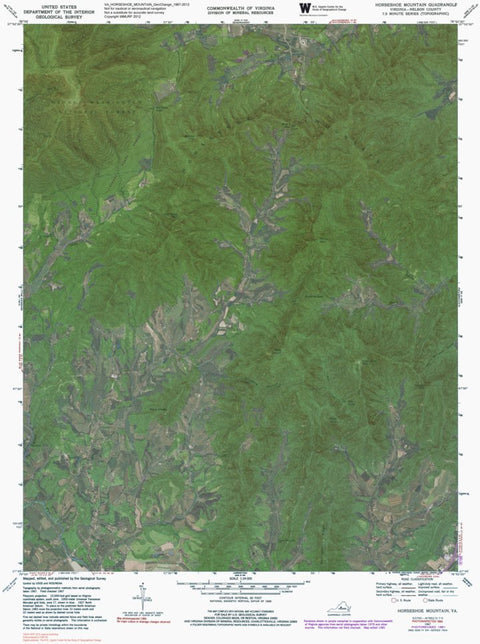 VA-HORSESHOE MOUNTAIN: GeoChange 1967-2012 Preview 1