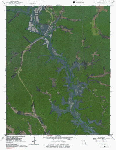 MO-GREENVILLE SW: GeoChange 1964-2012 Preview 1