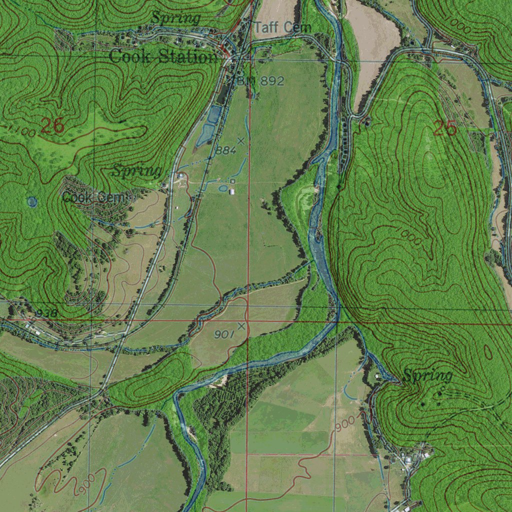 MO-COOK STATION: GeoChange 1974-2014 Map by Western Michigan University ...
