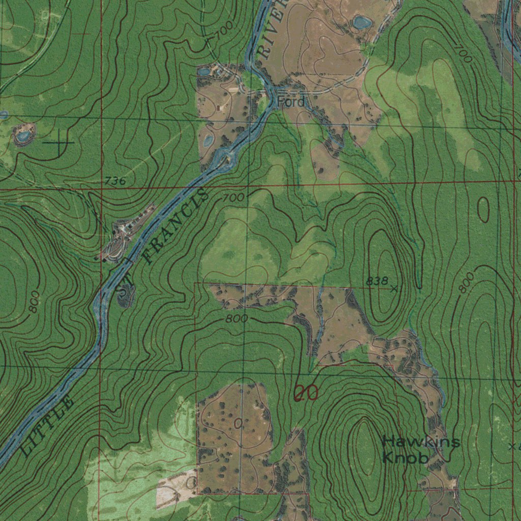 MO-RHODES MOUNTAIN: GeoChange 1974-2012 Map by Western Michigan ...