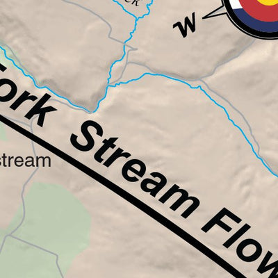 Roaring Fork River Fishing Map - Basalt to Glenwood Springs Colorado Preview 2
