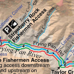 Roaring Fork River Fishing Map - Basalt to Glenwood Springs Colorado Preview 3