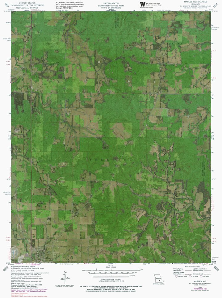 MO-MAPLES: GeoChange 1953-2014 Map by Western Michigan University ...