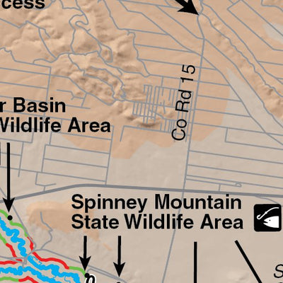South Platte River Fishing Map - Fairplay to Elevenmile Reservoir Colorado Preview 2