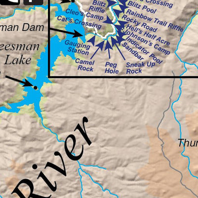 South Platte River Fishing Map - Eleven Mile Reservoir to Chatfield Reservoir Colorado Preview 2