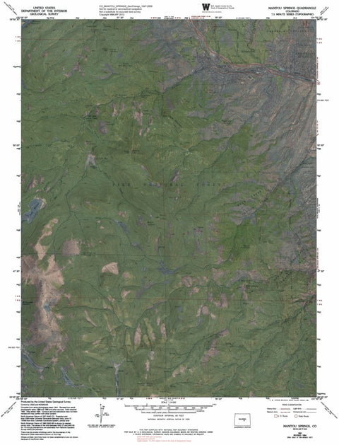 CO-MANITOU SPRINGS: GeoChange 1947-2009 Preview 1