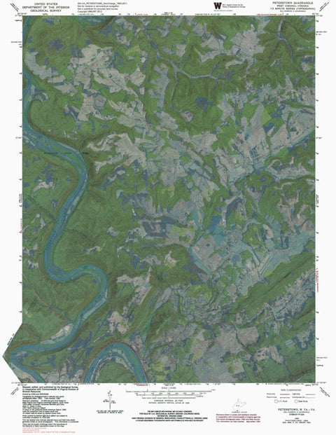 WV-VA-PETERSTOWN: GeoChange 1963-2011 Preview 1