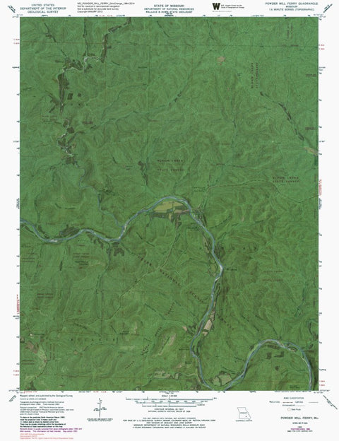 MO-POWDER MILL FERRY: GeoChange 1964-2014 Preview 1