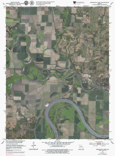 MO-BRUNSWICK WEST: GeoChange 1948-2012 Preview 1