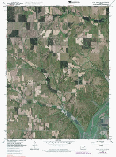 KS-BLUE RAPIDS SW: GeoChange 1965-2012 Preview 1