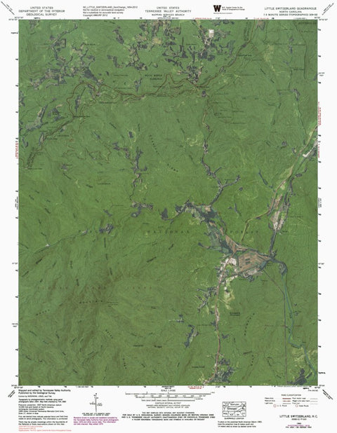 NC-LITTLE SWITZERLAND: GeoChange 1954-2012 Preview 1