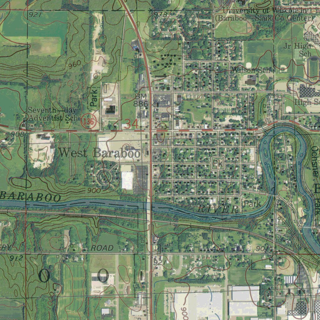 WI-NORTH FREEDOM: GeoChange 1974-2013 Map by Western Michigan ...