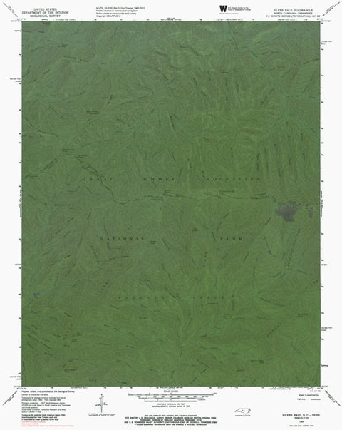 NC-TN-SILERS BALD: GeoChange 1963-2012 Preview 1