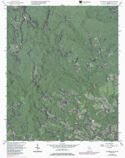 GA-CLARKESVILLE NE: GeoChange 1947-2010 Preview 1