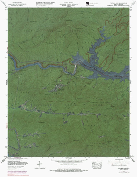 NC-FONTANA DAM: GeoChange 1940-2012 Preview 1