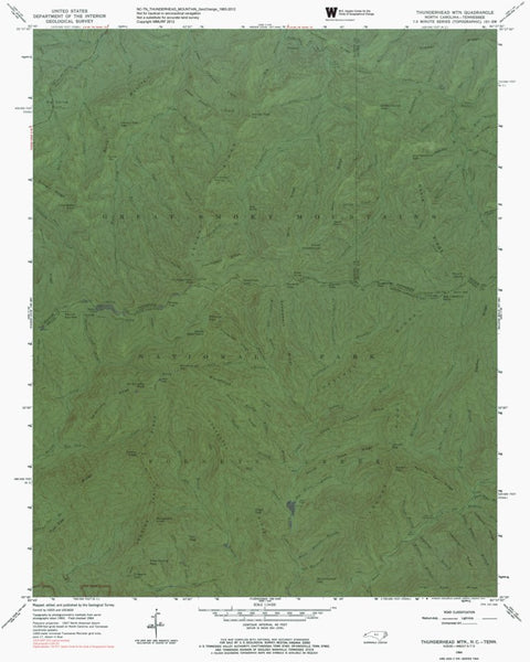 NC-TN-THUNDERHEAD MOUNTAIN: GeoChange 1963-2012 Preview 1