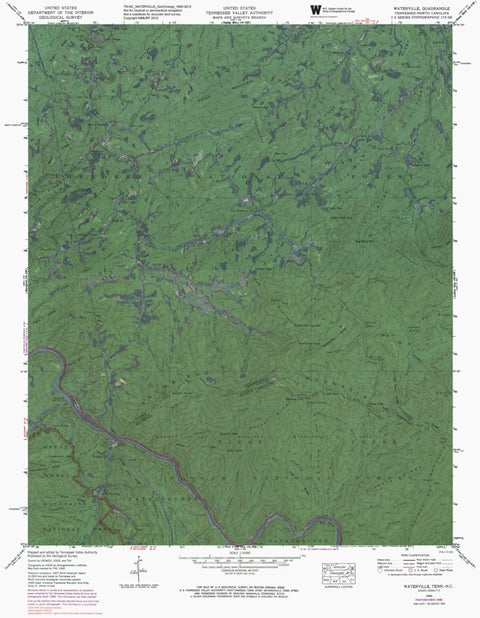 TN-NC-WATERVILLE: GeoChange 1940-2012 Preview 1