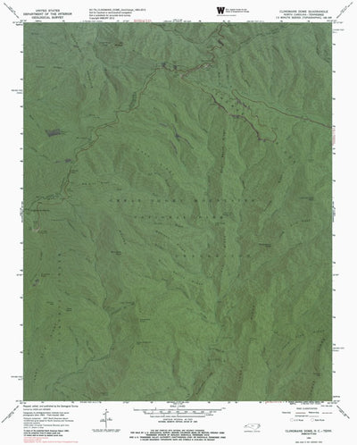 NC-TN-CLINGMANS DOME: GeoChange 1963-2012 Preview 1