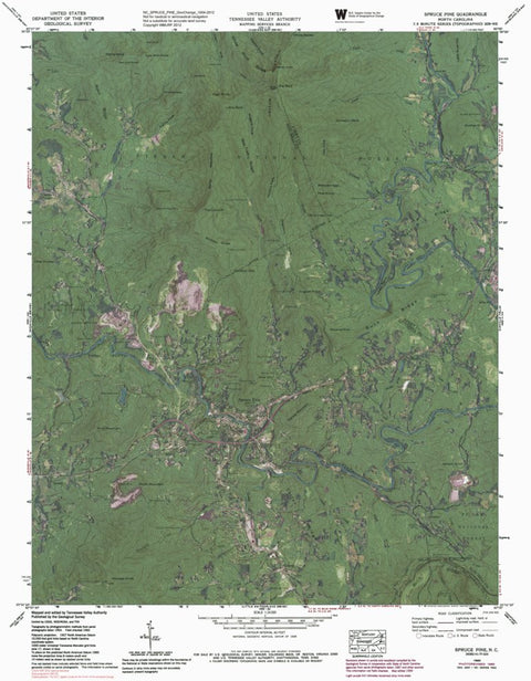 NC-SPRUCE PINE: GeoChange 1954-2012 Preview 1