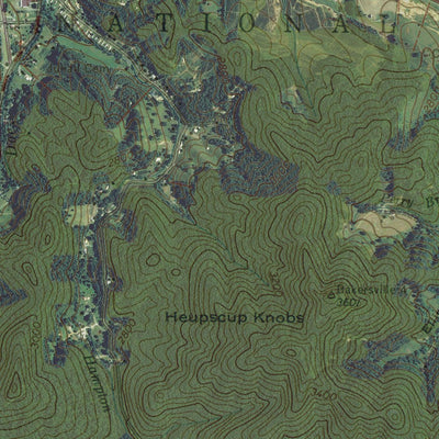TN-NC-WHITE ROCKS MOUNTAIN: GeoChange 1953-2012 Preview 2