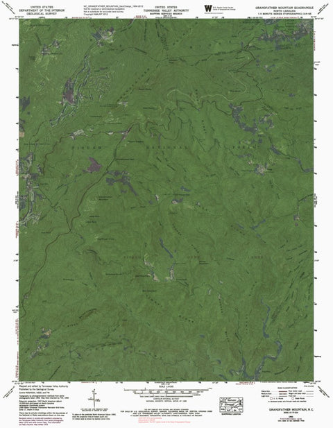 NC-GRANDFATHER MOUNTAIN: GeoChange 1954-2012 Preview 1
