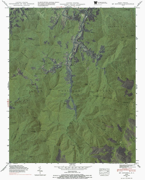 NC-MOUNT MITCHELL: GeoChange 1946-2012 Preview 1