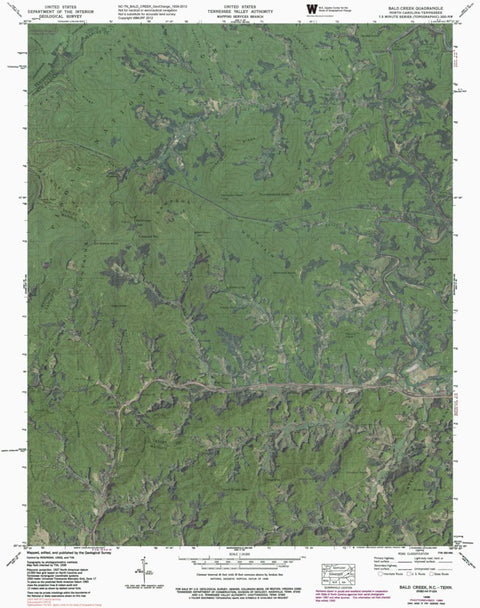 NC-TN-BALD CREEK: GeoChange 1939-2012 Preview 1