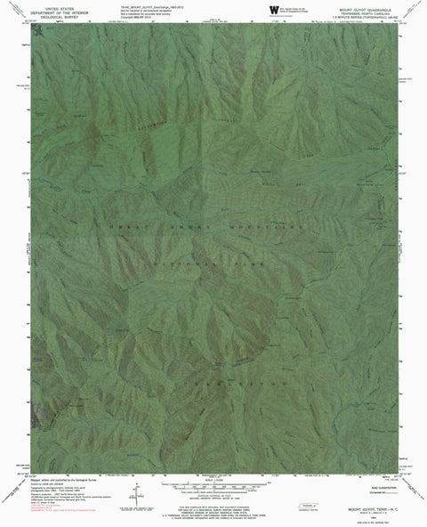 TN-NC-MOUNT GUYOT: GeoChange 1963-2012 Preview 1