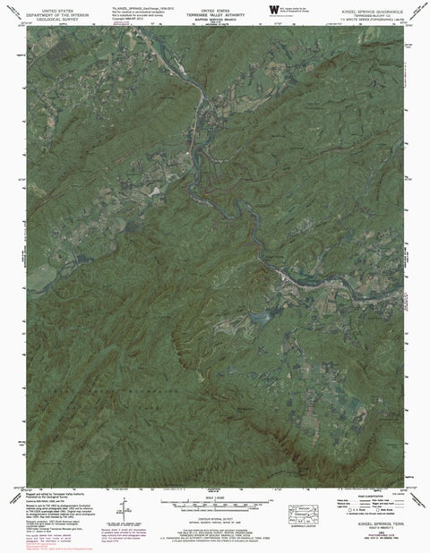 TN-KINZEL SPRINGS: GeoChange 1939-2012 Preview 1