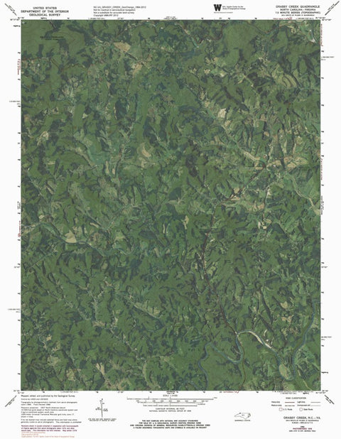 NC-VA-GRASSY CREEK: GeoChange 1964-2012 Preview 1