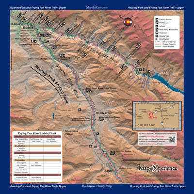 Tackle Shop Roaring Fork Rvr. Fishing Map Bundle - Colorado Preview 1