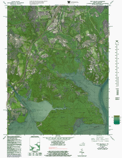 VA-MD FORT BELVOIR: GeoChange 1950-2012 Preview 1